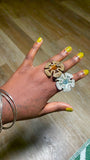 Luxe Bloom Statement Ring ( large ring Only )