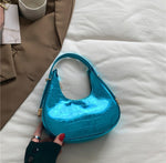 “Just leave a voicemail“ crescent handbag